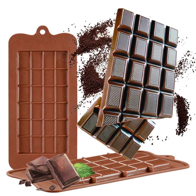 

24 Cavity Square Silicone Chocolate Molds DIY Silicone Bakeware Stable Cake Molds