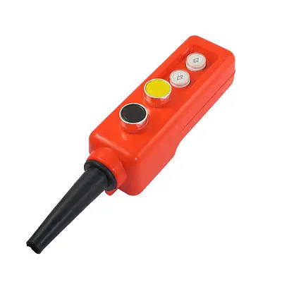 

Black Yellow Cap Up-down Momentary Push Button Switch 660V 10A for Crane