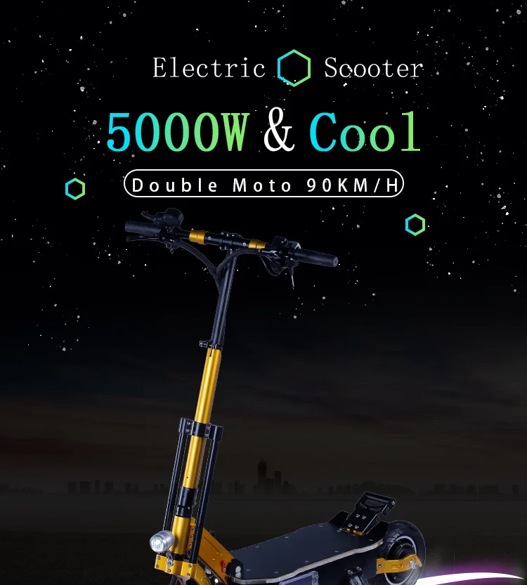 5000 Вт Электрический скутер 11 дюймов внедорожный литиевая батарея 38.5A Макс 135 км Расстояние 95 км/ч мощная быстрая скорость складной Ховерборд