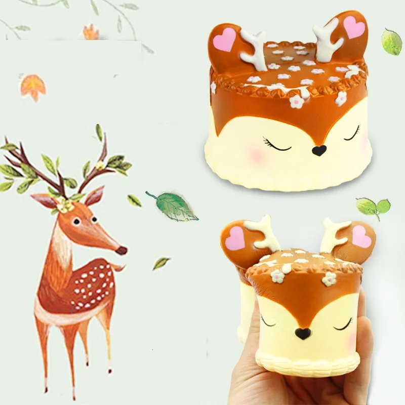 Мой милый мягкий маленький Радужный торт супер медленно поднимающийся Kawaii Catoon