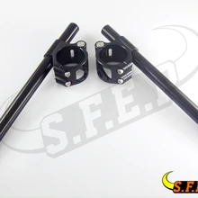 Мотоцикл с ЧПУ Разделение стояк клип на ручке бары для Kawasaki ZX6R 1998-2002/ZX9R 1998-2003 черный