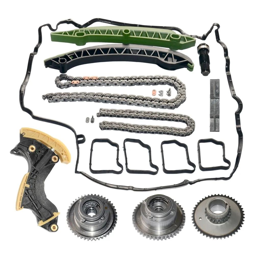  AP02 New Timing Chain Kit+Gear+Tensioner+Adjuster For Mercedes W204 C250 E250 R172 SLK250 271050334