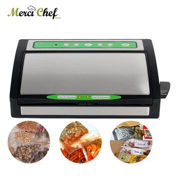 

ITOP Household Vacuum Packing Machine Vacuum Sealer Stainless Steel+Plastic Two Speed Sous Vide Machine Food Processor