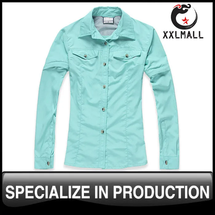 Ladies colorful causual design sporty quick dry long sleeve blouse 2013 |