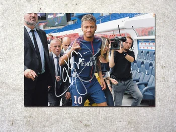 

signed Neymar autographed original photo football player 7 inches freeshipping 092017A
