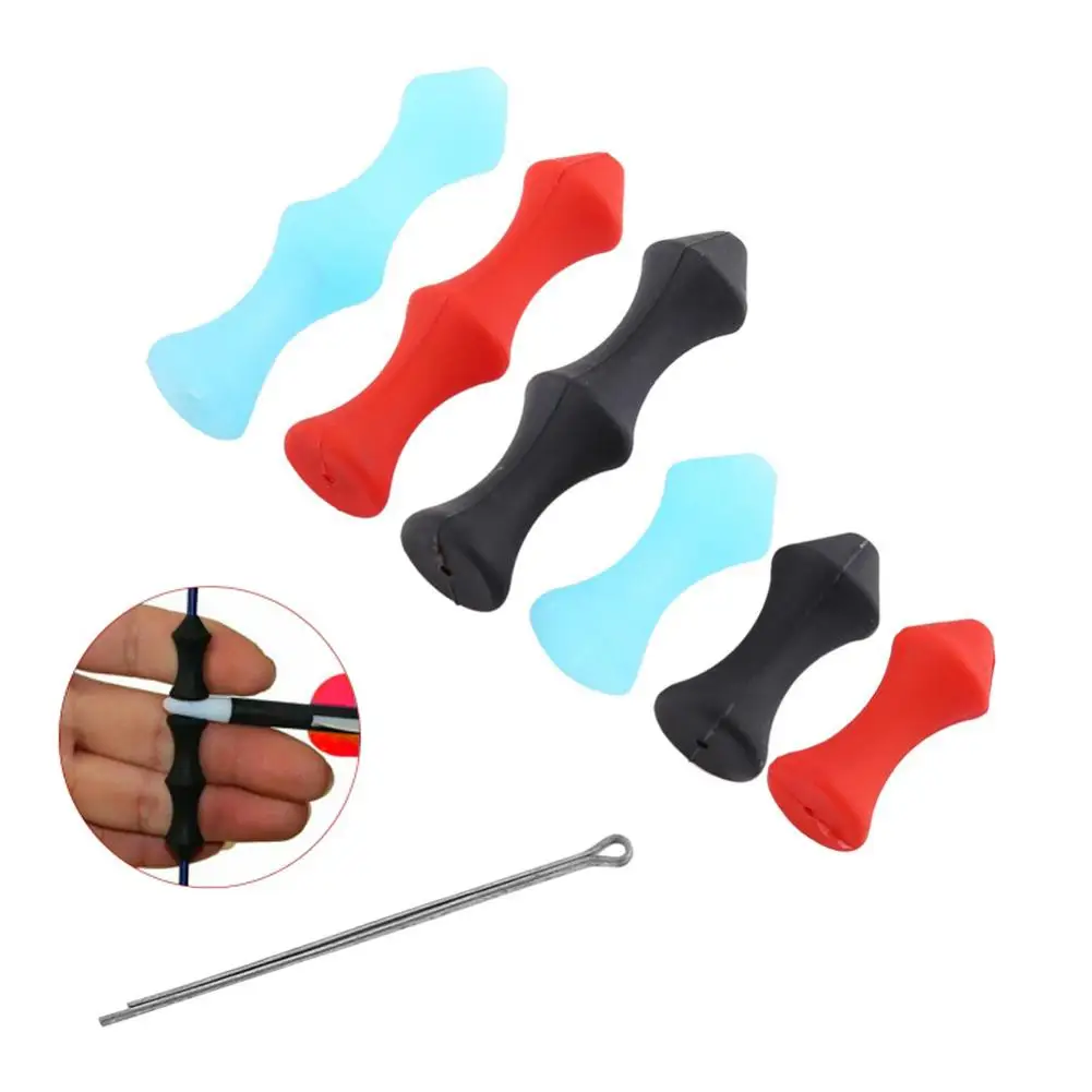 

Bow Arrow Positioning Finger Guard Saver Tab Silicone Roller For Easy Quick Recurve Bow With Needle Bow Arrow Tool