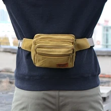 

Canvas Men Waist Pack Bum Hip Bag Bag Fanny Pack For Women Men Travel Waist Bag Messenger Shoulder Pouch Purse Belt Phone Bag