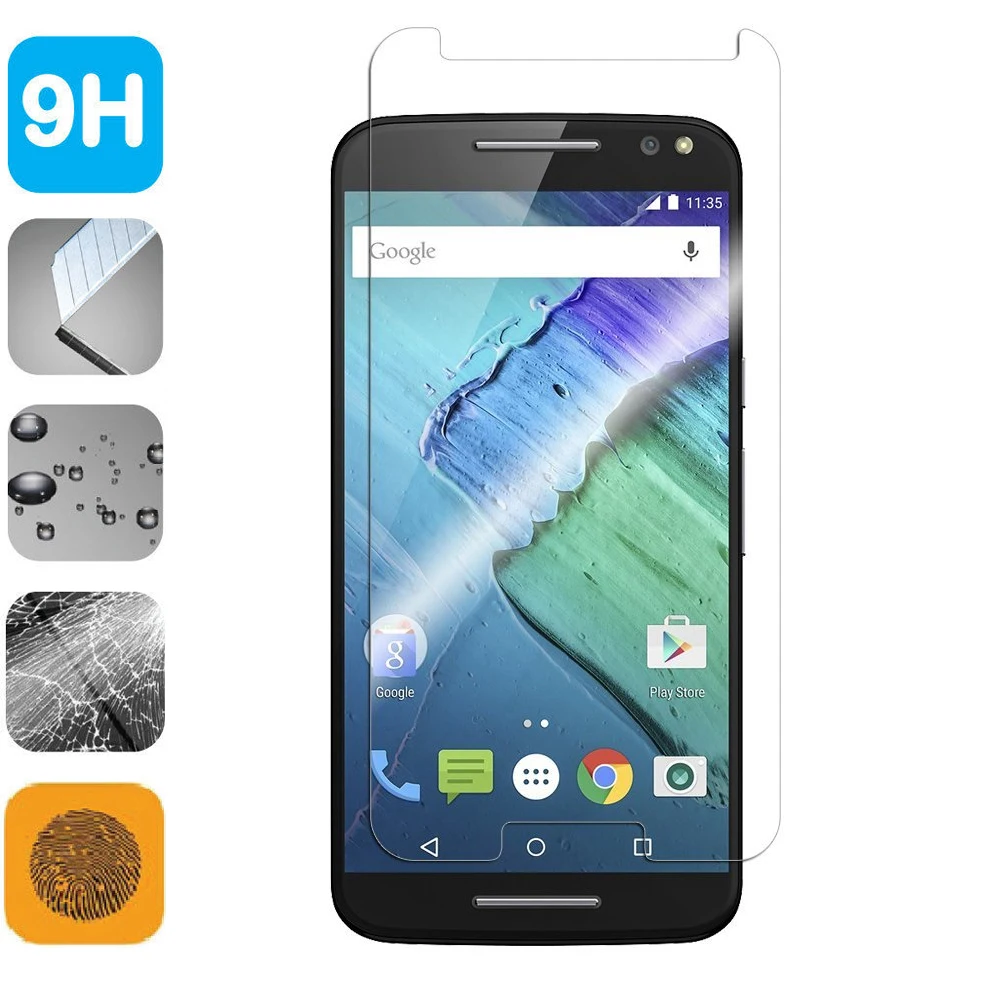 

9H Tempered Glass LCD Screen Protector Shield Film for Motorola Moto X Pure Edition / X Style