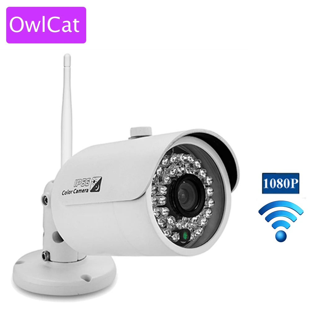 

OWLCAT Mini WiFi IP Camera Outdoor Bullet Wireless Network Video Surveillance Security Cam 1MP HD 720p IR Night CCTV Onvif