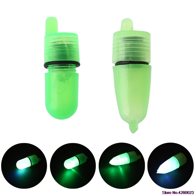 

2019 New 10pcs/bag Night Float Fishing Rod Tip LED Light Alarm Bell Bite Carp Clip Alerter blue light green light