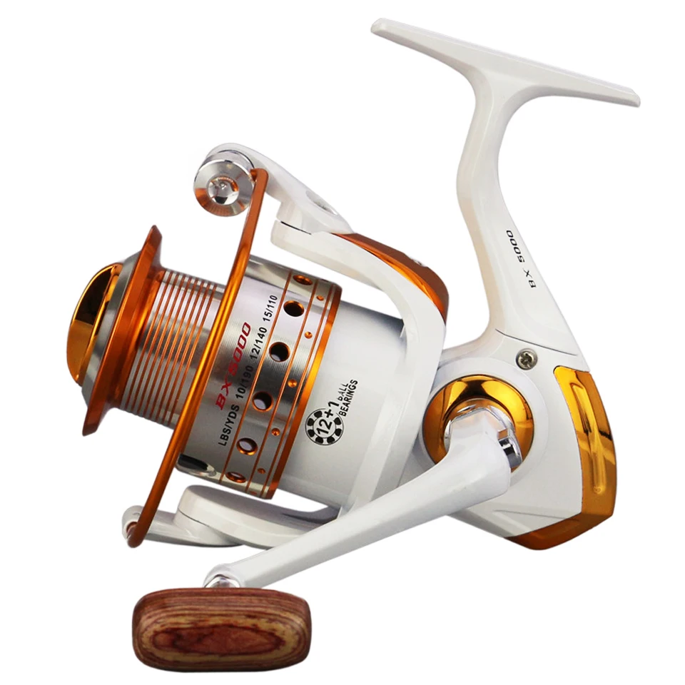 

12BB+1 5.5:1 4.1:1 Fishing Reel 1000-9000 Spinning Reel Drag Power Carp Fishing Tackles