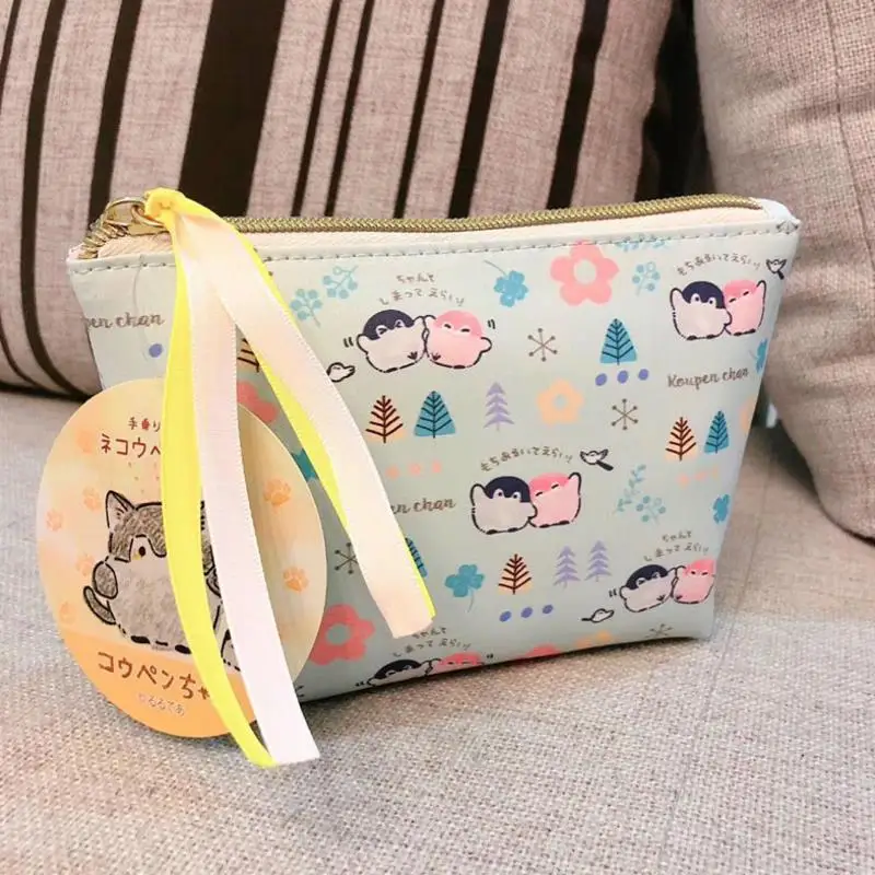 

1 Pc Pretty Japanese cartoon Penguin Birds Coin Bag Cosmetic Bag Cartoon Figure Toys for kids gift