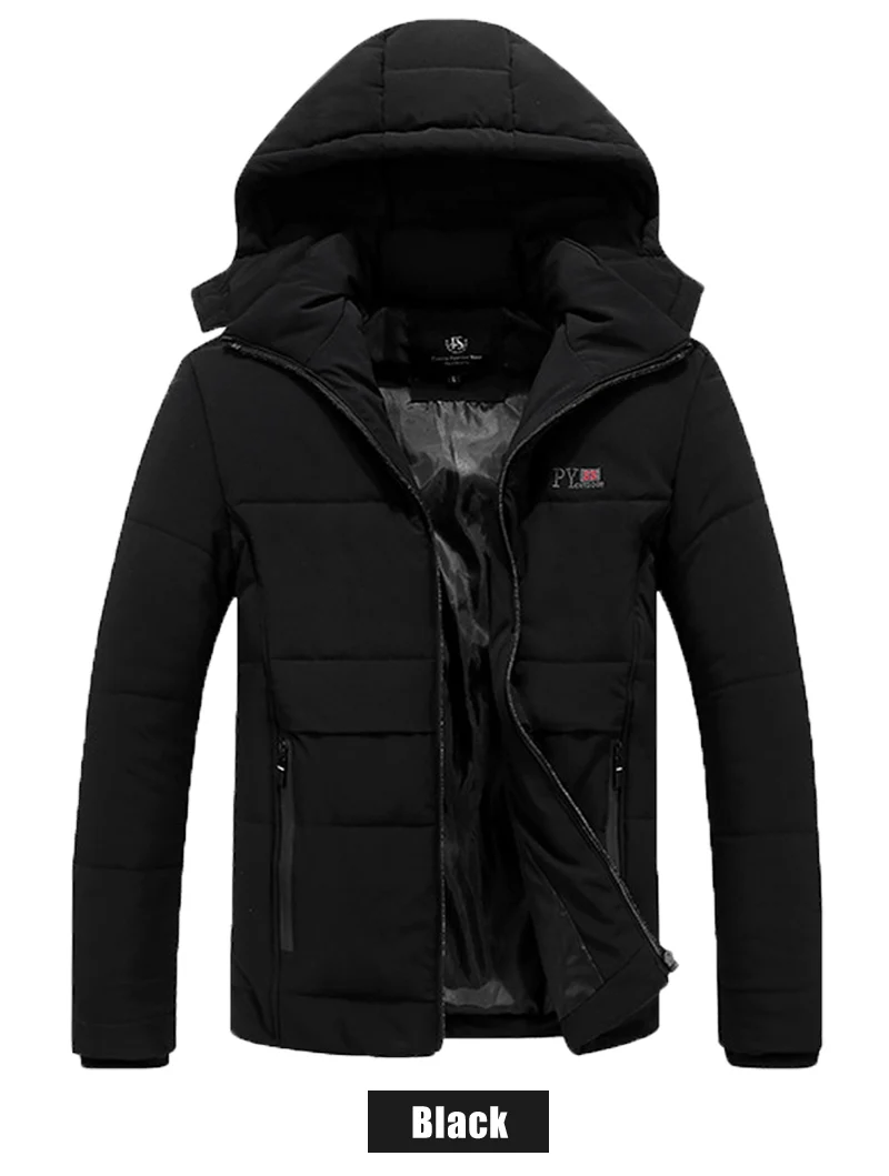 UNCO& BOROR зимняя мужская куртка размера плюс 7XL 8XL с хлопковой подкладкой, брендовые модные парки, мужская куртка и пальто, теплая верхняя одежда