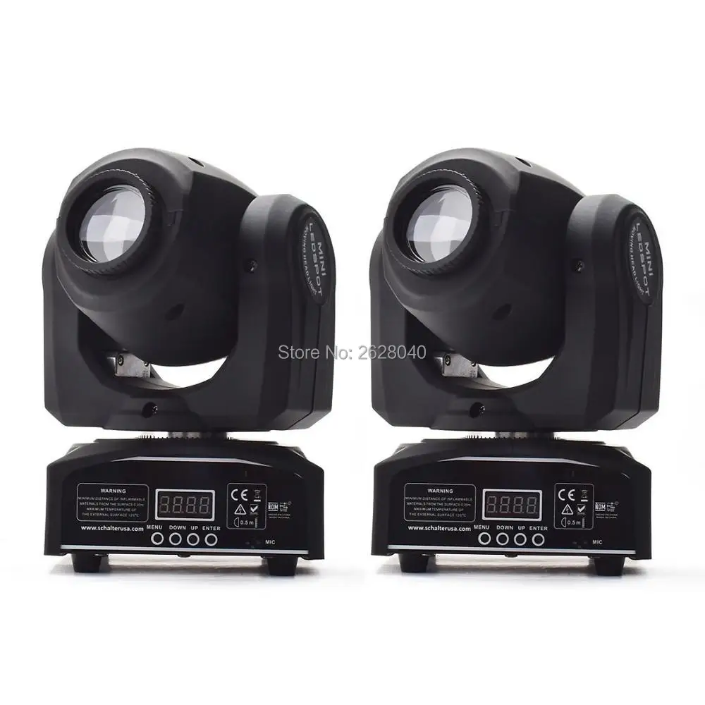 

(2 pieces/lot) LED dj 8colors/ 8 gobo 30W Light DMX Stage Spot Moving Mini LED Moving Head follow lighting for DJ Effect lights