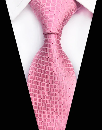 Мужской деловой Свадебный Шелковый галстук, 8 см, серебристо-голубой, в горошек, модный жаккардовый клетчатый галстук, галстуки, галстуки, подарок - Цвет: A04