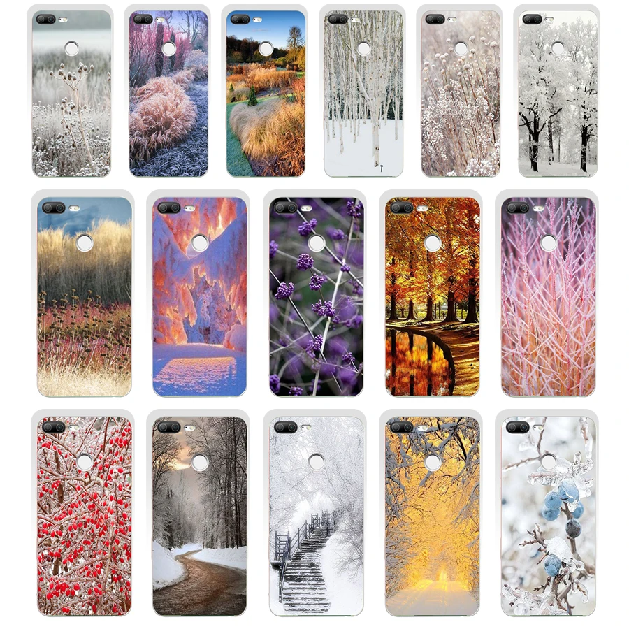 

282SD winter garden is beautiful gift Soft Silicone Tpu Cover phone Case for huawei Honor 8 9 Lite 8X p 9 lite 2016