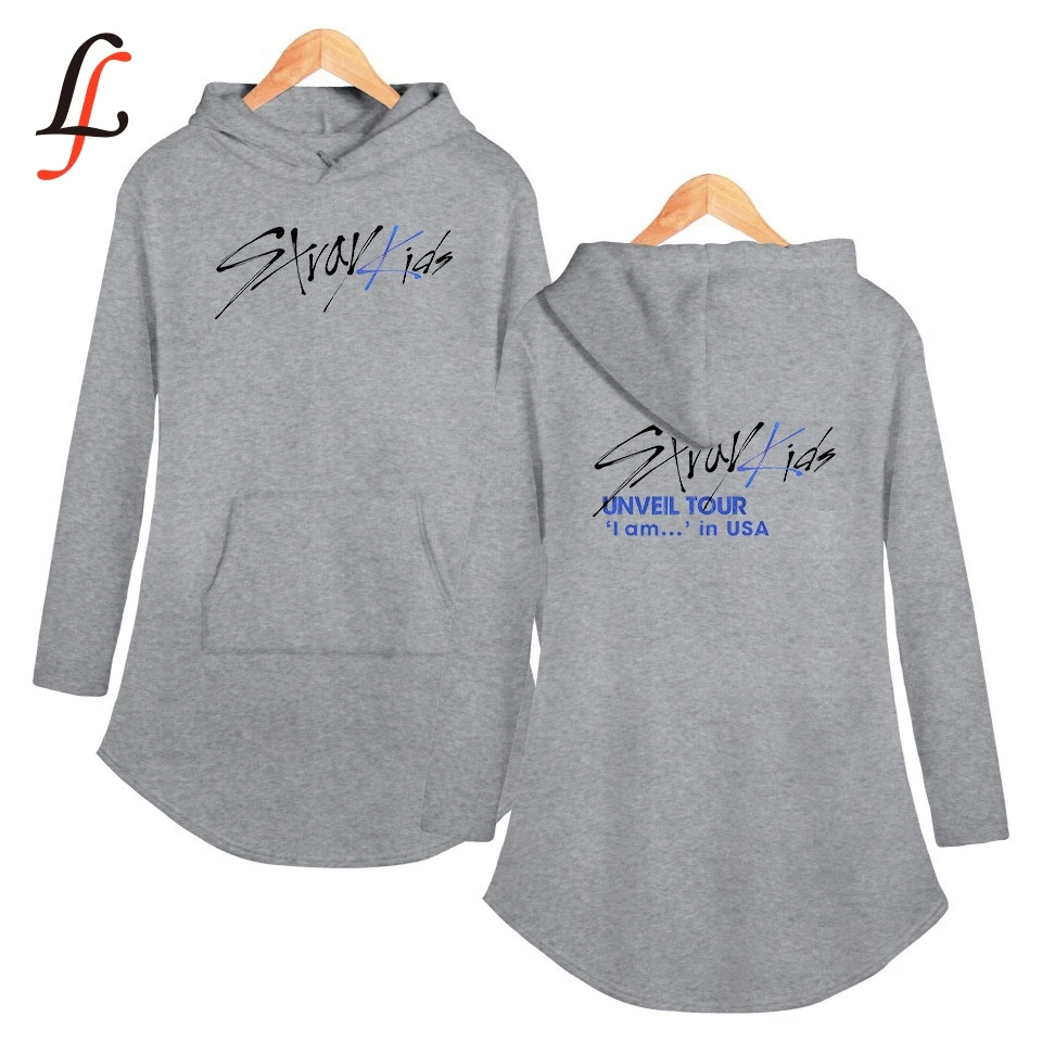 

Stray kids straykids Kpop Personality Sport Casual Hoodie Dress Summer Fashion Party Night Long Square Up Harajuku Streetwear