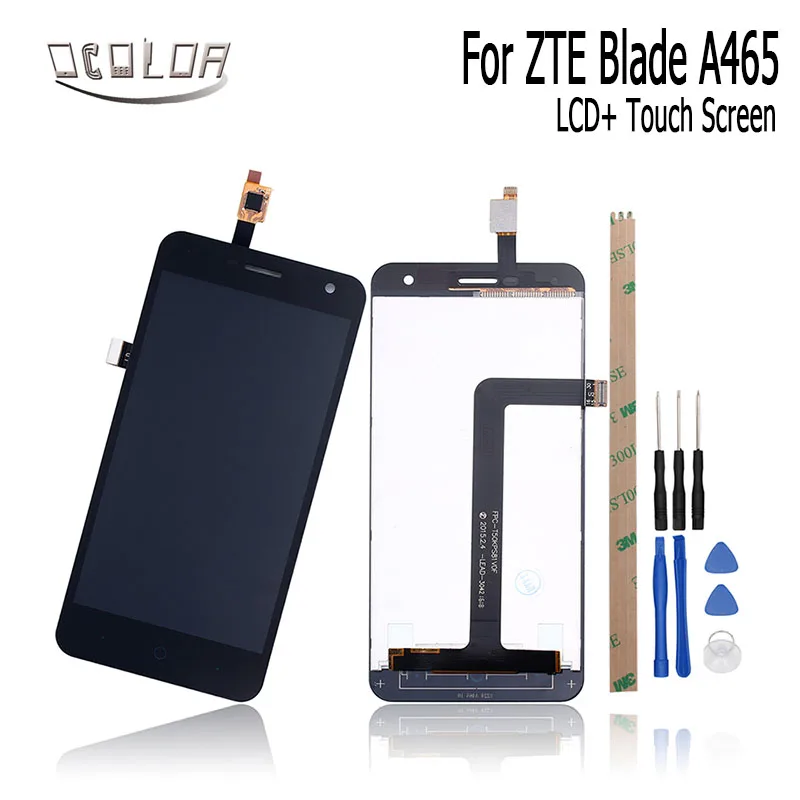 

ocolor For ZTE Blade A465 LCD Display And Touch Screen +Tools And Adhesive 5.0 Inch For ZTE Blade A465 Mobile Phone Accessories