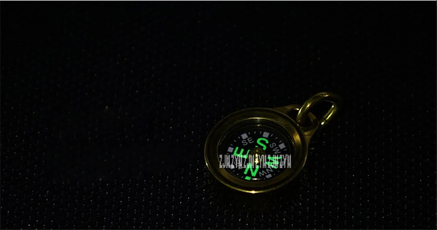 Liga de Titânio Navegação para Atividades ao ar Acampamento Caminhadas Portátil Bronze Bolso Bússola Dourada Livre Cps-ti Diâmetro 25mm - 8 Esporte e Lazer