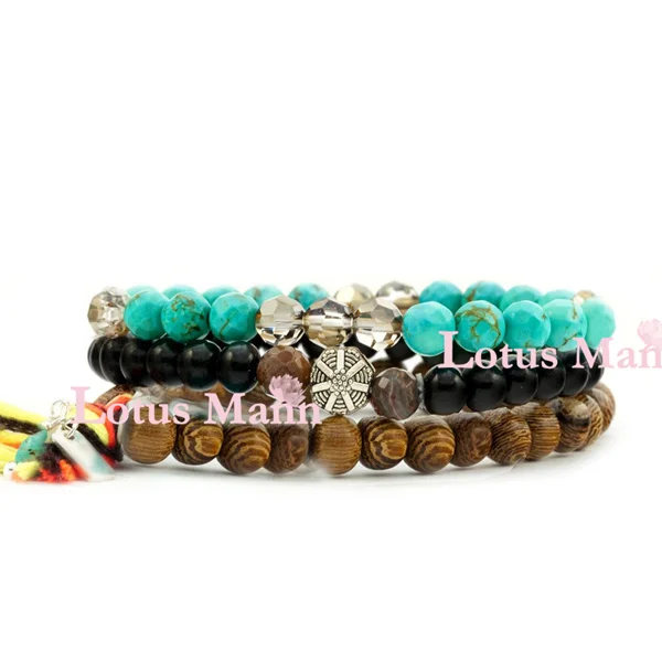 

Lotus mann 3 turcos beads bracelet