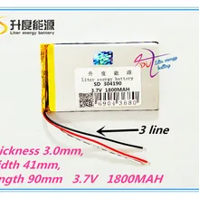 Бесплатно shi XWD 304191P 3,7 V KEBE PL304191 304192 PL304190 1800MAH литий-ионный полимерный аккумулятор для телефона S6 S9600 MTK