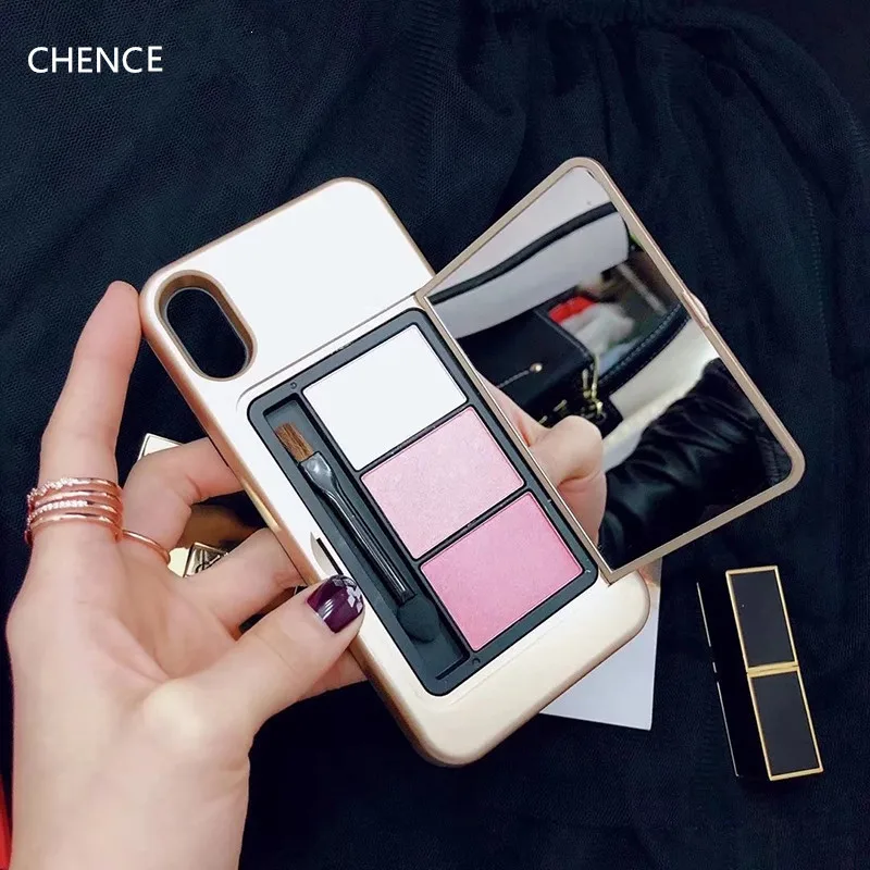 

Real make-up and full package protection case for iPhone X case for iPhone 7 8 6S plus case for iPhone X XS case