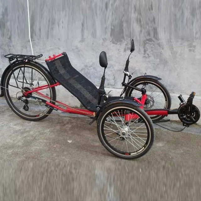 Cheap Recumbent Bicycles Exercise Trike Tricycle 3Wheels Bike Ligfiets Bicicletas Reclinadas Trike Liegerad Folding Fahrrad Sports New