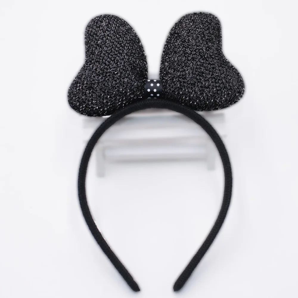 Женский обруч для волос в горошек с бантом | Аксессуары одежды