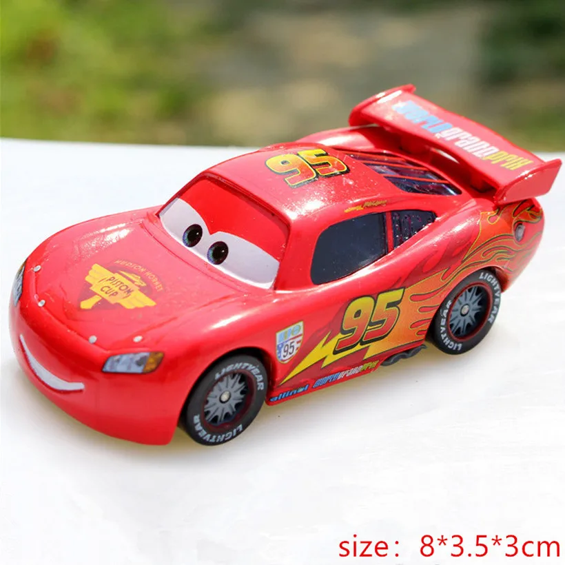 

Disney Pixar Cars 3 Racer King Chick Hicks McQueen No.95 Metal Alloy Diecast Toy Car Model 1:55 Children Birthday Gifts