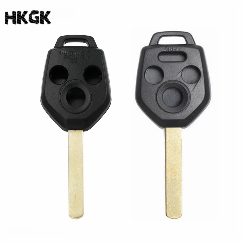 10pcs/lot 3 Button Uncut Remote Key Shell Case with NO. 65 Uncut Blade for Subaru Legacy Outback XV Forester