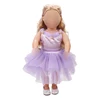 18 inch Girls doll dress Princess dress American new born clothes Baby toys fit 43 cm baby c438
