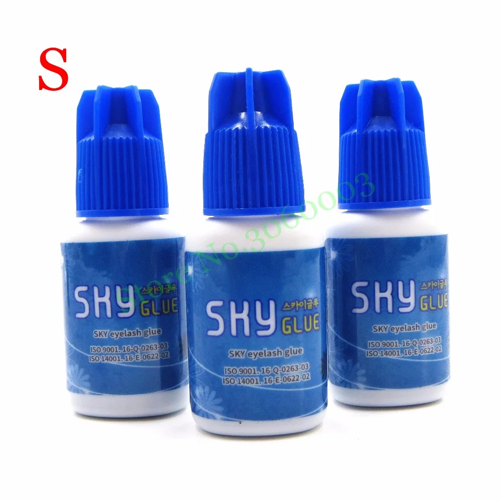 Free Shipping 10 Bottle Korea Sky Glue Eyelash Adhesive for Eyelash