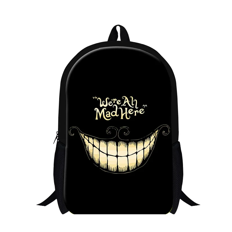 Crazy Skull Backpacks for Children Cool School Bags for Boys Teenager Girls Mochilas Stylish Mad Bookbags for Stylish Back Pack