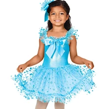 Justaucorps Европейская и американская балетная танцевальная одежда для девочек костюм танцевальная одежда газовое платье одежда для выступлений костюмы