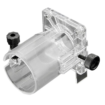 

Hot Woodworking Trimmer Accessories Hard Plastic Base Shield With 2 Knobs For Makita 3703 Electric Trimming Machine Saw Dongch