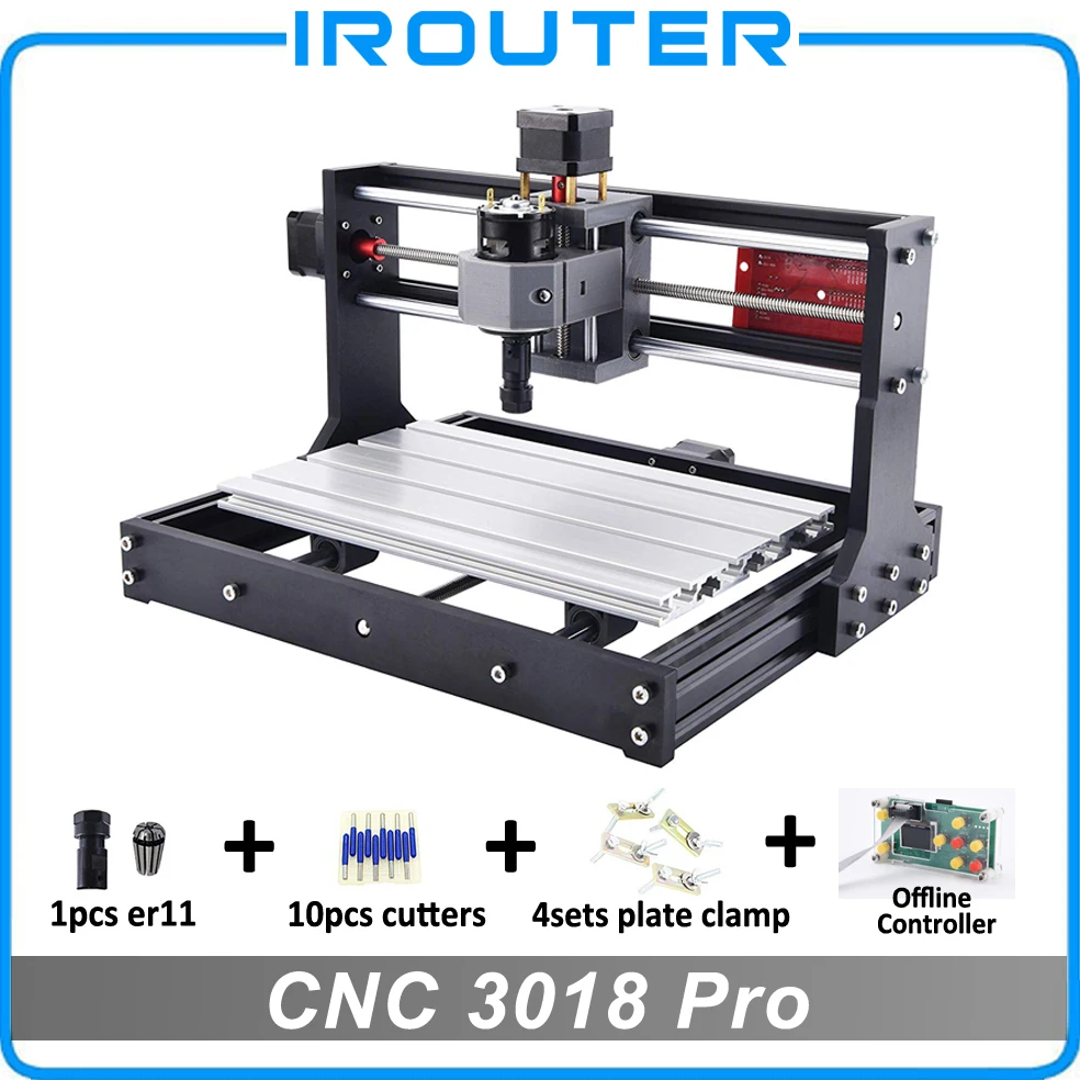 

CNC 3018 PRO engraving Machine DIY CNC Carving machine GRBL Control Wood Milling router Machine XYZ Working Area 300x180x45mm