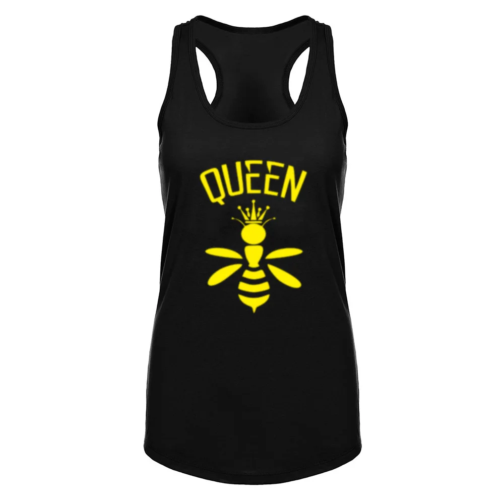 Женские Queen пчелы Crossfit Фитнес тренировки Racerback Безрукавки для женщин