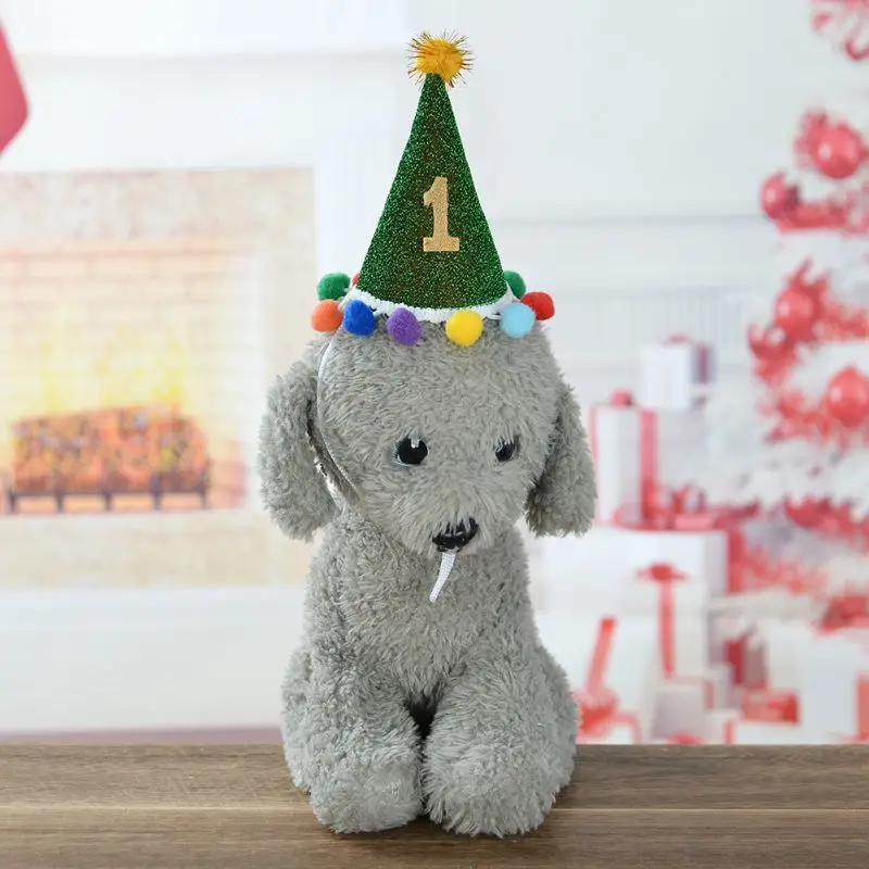 Милая собака ПЭТ Рождество День рождения фестиваль шапки шапка для косплея Маленькие Средние собаки для щенка питомца Рождество платье шляпа для домашних животных
