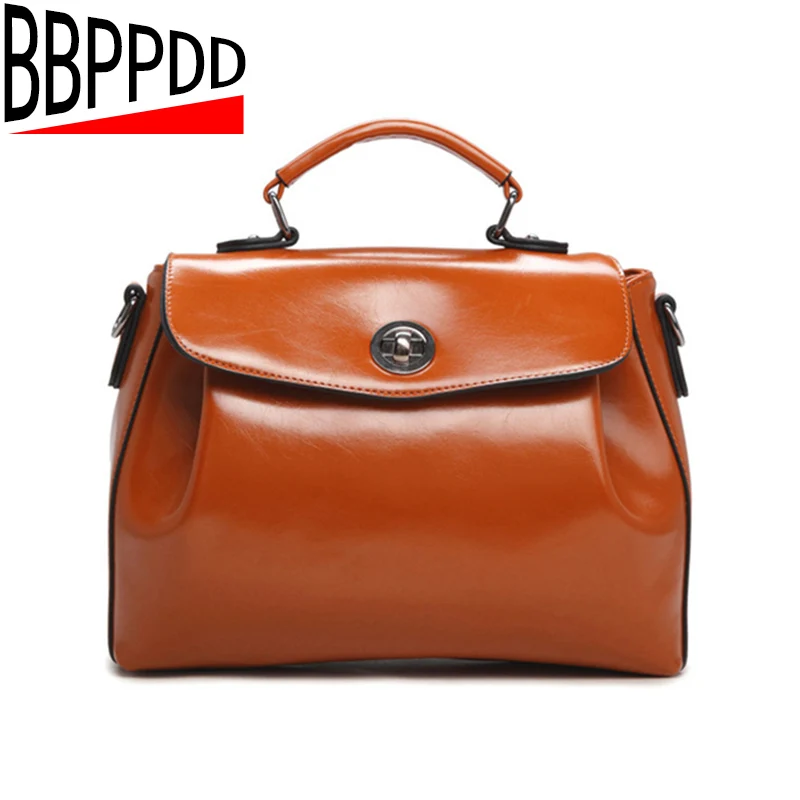 

Women Vintage messenger bag New Fashion Women Shoulder bag stamp women leather handbag Women Cross body Bags