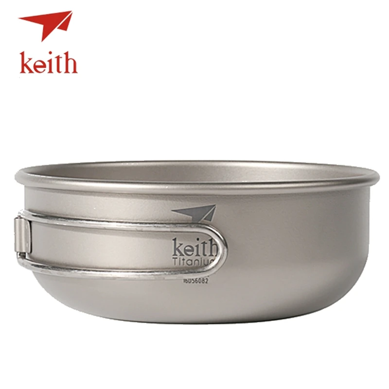 Keith Titanium tazón plegable ultraligero acampar utensilios vajilla cuchillería Picnic cocinar Bowls recorrido al aire libre senderismo utensilios