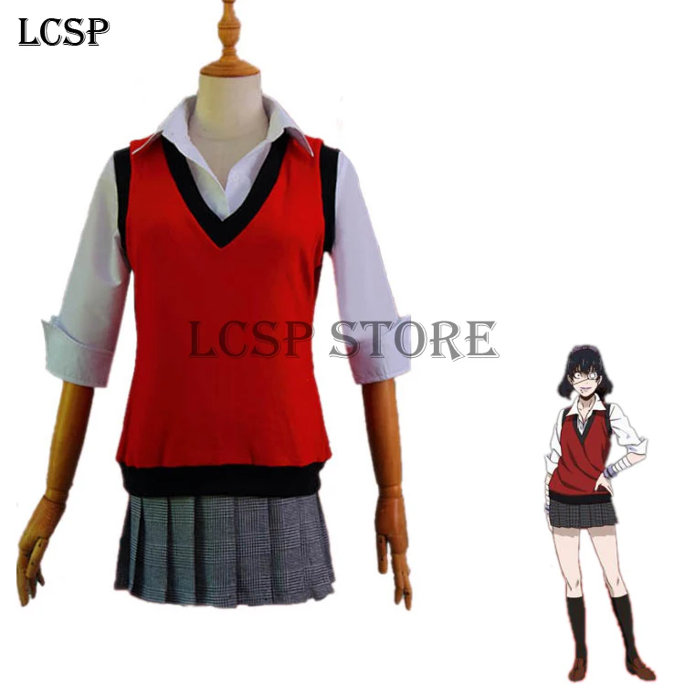 LCSP Kakegurui Twin Ikishima Midari костюм для косплея японского аниме Jabami Yumeko школьная форма