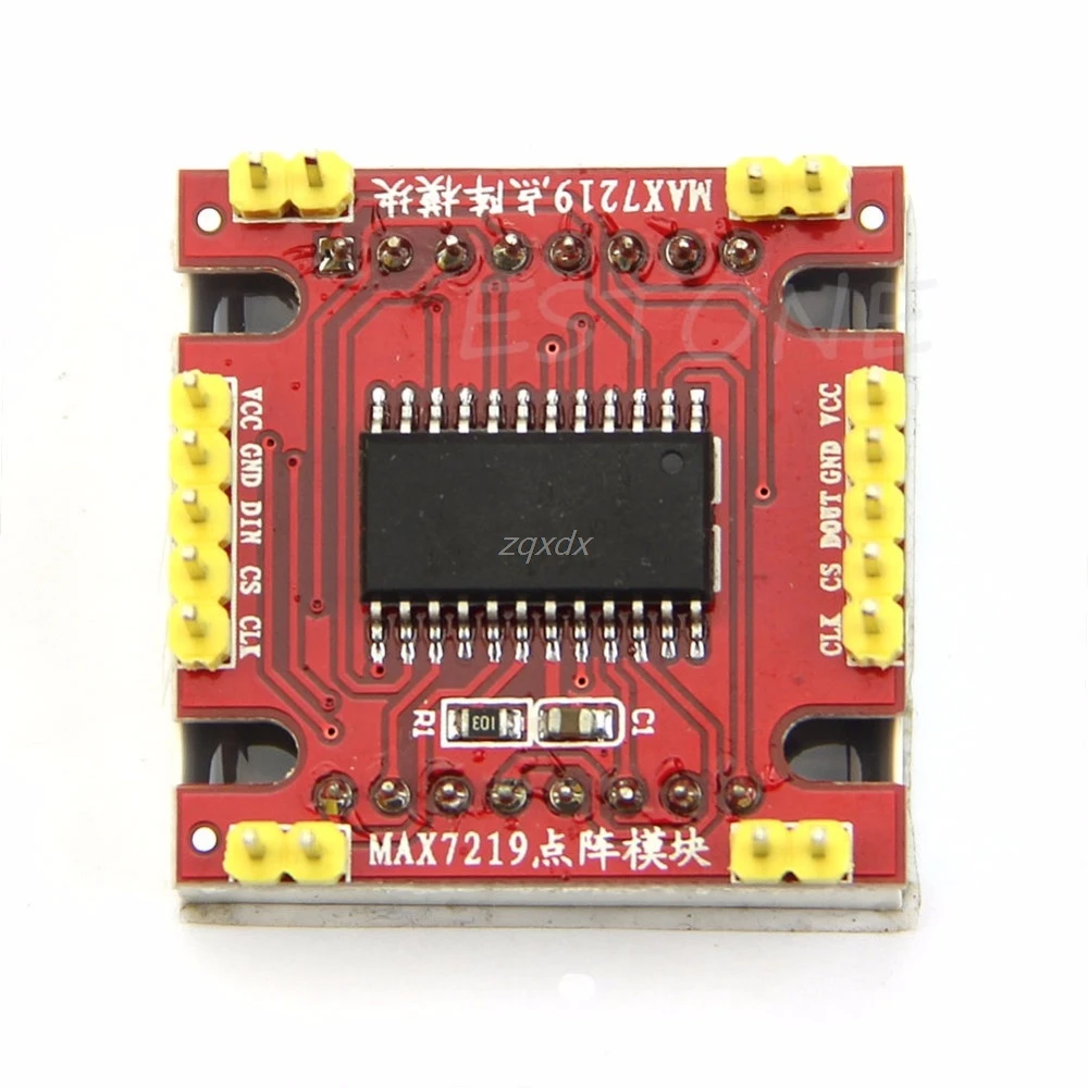 MAX7219 точечный СВЕТОДИОДНЫЙ матричный MCU светодиодный модуль управления для Singlechips DIY Прямая поставка