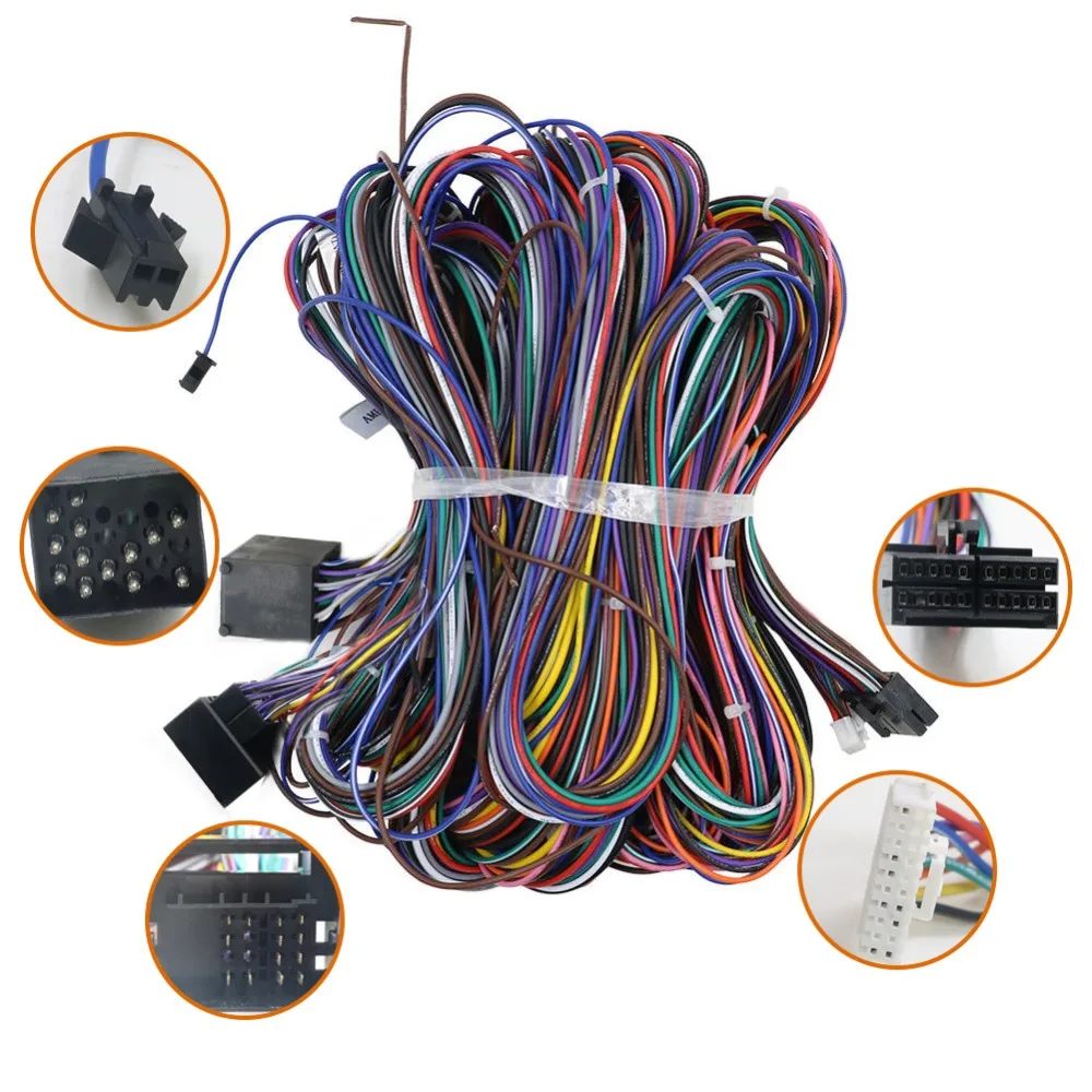 Cena Rozszerzenie bardzo długi 6 metrów ISO kable w wiązce dla BMW nadaje się do radioodtwarzacz samochodowy