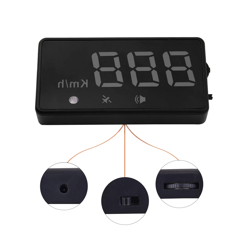 

Auto Car projector on the windshield GPS HUD Head Up Display Universal Car Speedometer speed alarm Positioning Digital LED