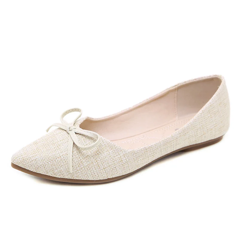 

Women Loafers Canvas Flat Shoes Female Moccasins For Women Spring Slip On Footwear