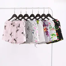 Летние новые женские шорты модные повседневные Элегантные штаны для сна хлопок марля Большие размеры домашние штаны для отдыха короткие штаны