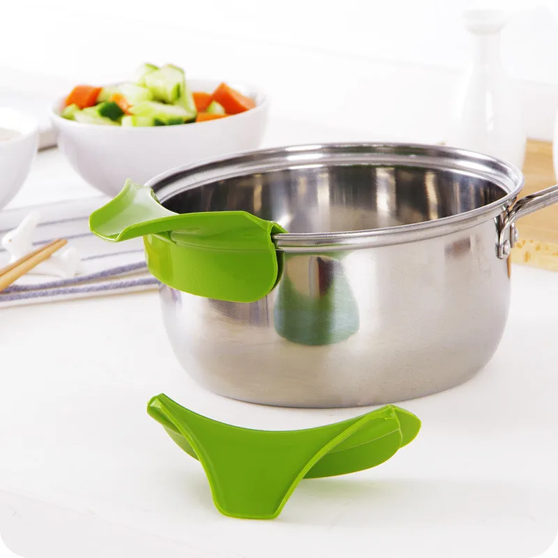 

Silicone Funnel Diversion Mouth High Quality Kitchen Tools Anti-spill Kitchenware Round Useful Pour Soup Tool Cooking Tool