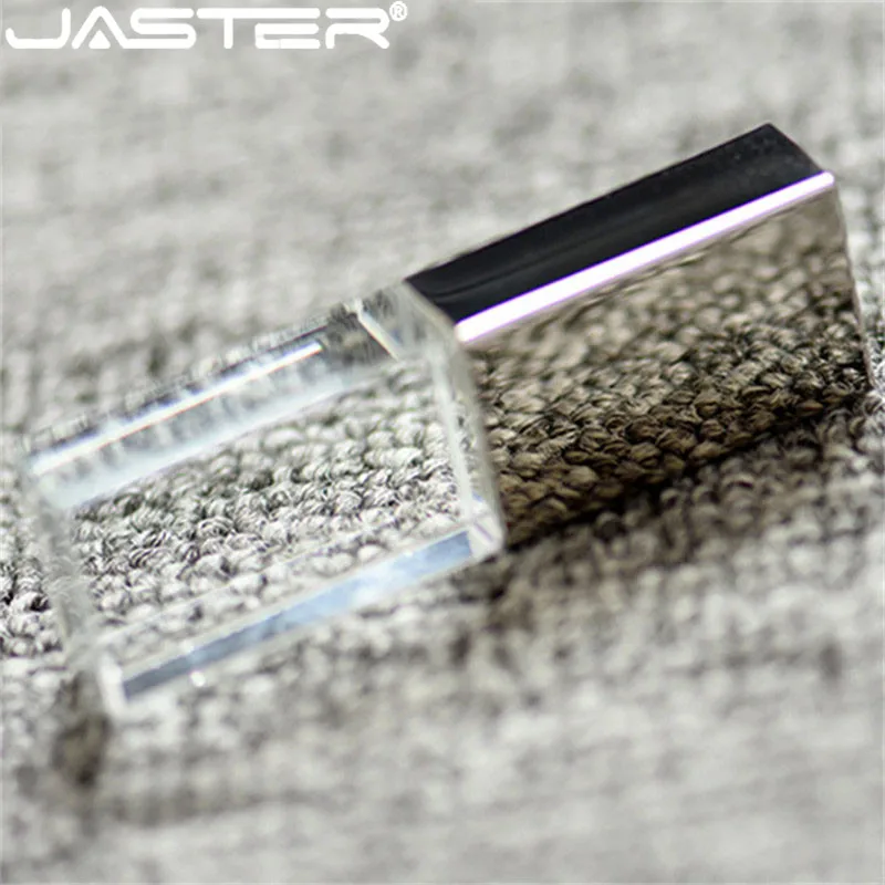 JASTER Crystal usb 2,0 палочки 3d печать логотип на заказ 4 ГБ 16 ГБ флеш-накопитель 32 Гб 64 Гб прозрачное стекло(более 10 шт. бесплатный логотип