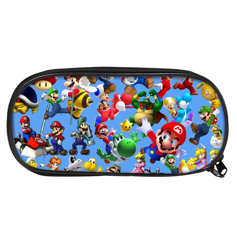

Super Mario Bros Pencil Holder Children School Case Bag Kids Cartoon Bag Boys Girls Purse Wallet Small Change Pencil Case Bags