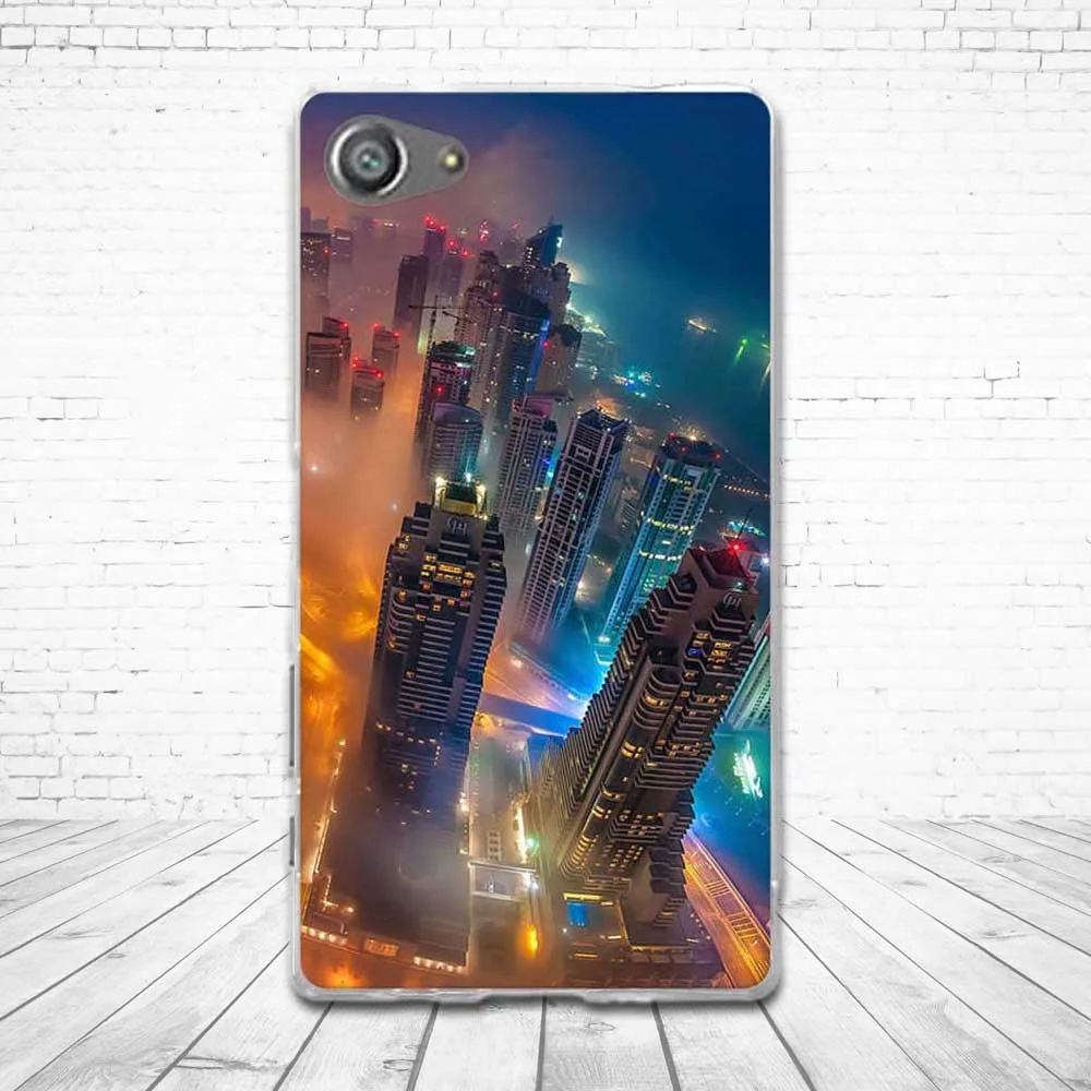 Чехол для Sony Xperia Z5 Compact / Mini силиконовая задняя крышка из ТПУ чехол с 3D рисунком Coque
